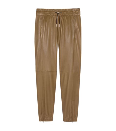 yves saint laurent sweatpants|Saint Laurent leather pants.